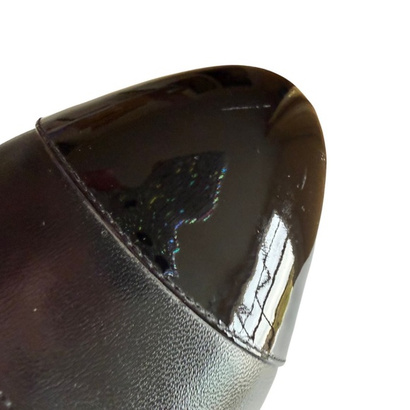 Stuart Weitzman Flareblock 60 Black Nappa Patent Pump Size 10 Includes Box - Picture 7 of 10